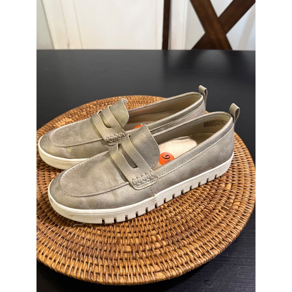 Tommy Bahama Venus Metallic Gold Penny Loafer Slip On Shoes PL251101